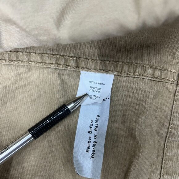 Madewell Chore Coat Womens Large Full Zip Tan Khaki Workwear Barn Jacket - Picture 5 of 8